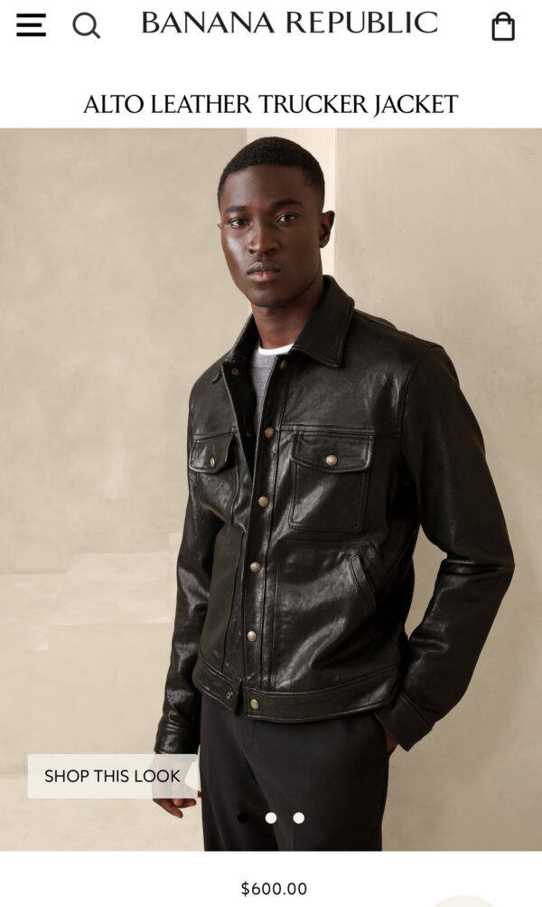 BANANA REPUBLIC LEATHER JACKET - Image 3